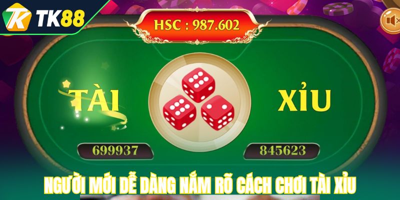 Người mới dễ dàng nắm rõ cách chơi tài xỉu